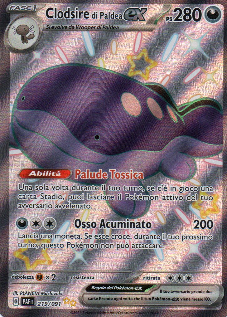 Clodsire di Paldea ex (PAF 219) Destino di Paldea - RareMon