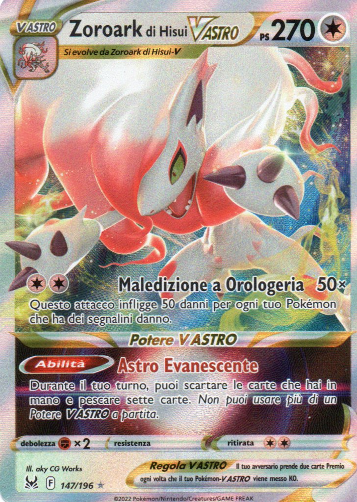 Zoroark di Hisui V ASTRO (LOR 147) Origine Perduta - RareMon