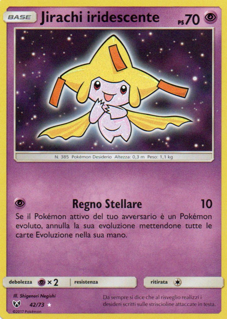 Shining Jirachi (SLG 42) Leggende Iridescenti - RareMon