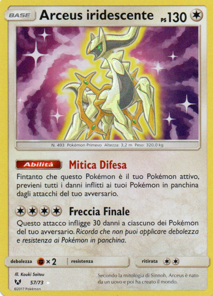 Shining Arceus (SLG 57) Leggende Iridescenti - RareMon