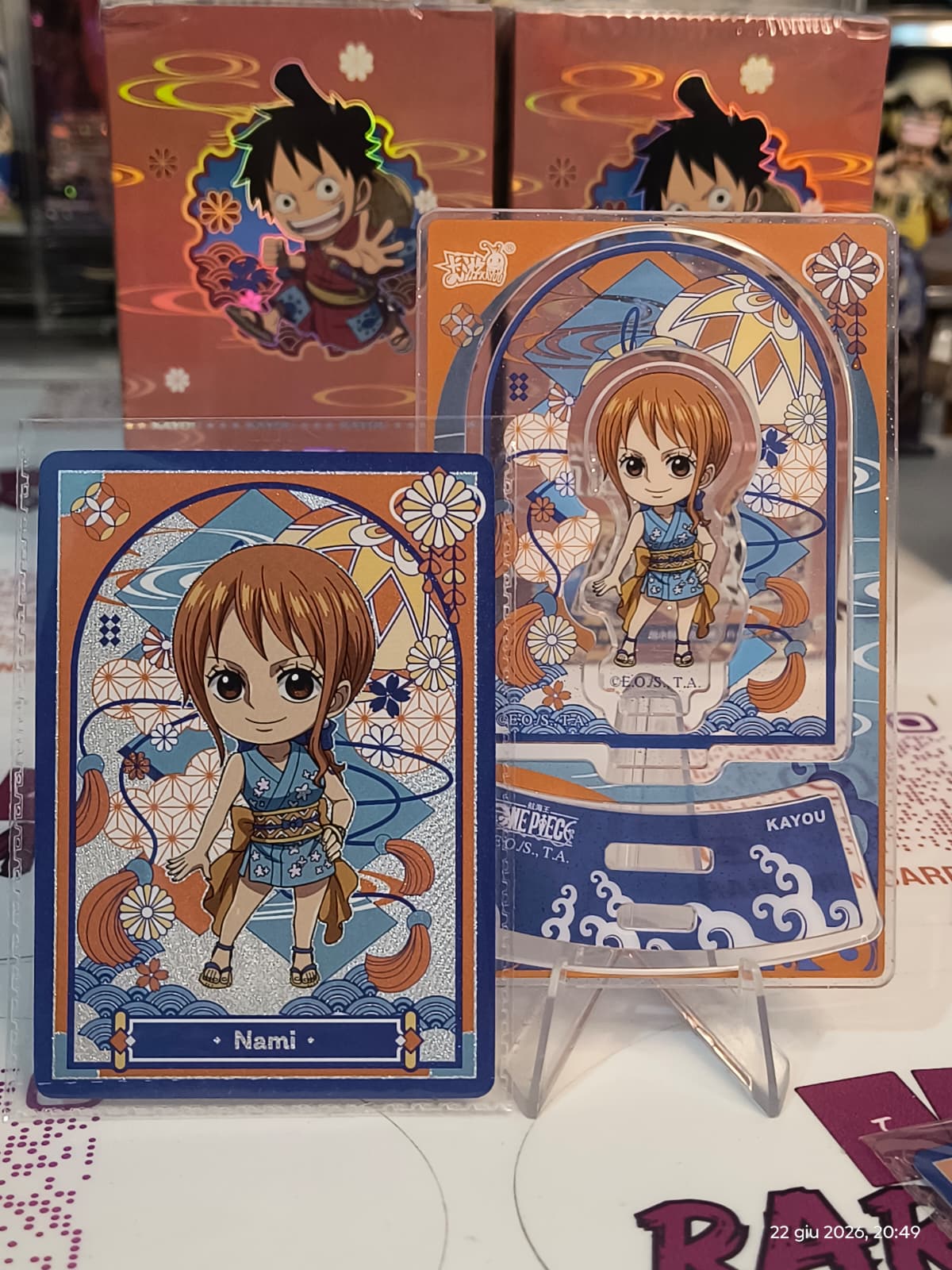 One Piece KAYOU – Blind Pack "Voyage Shadows" Vol. 1 (Stand Acrilico + Carta)