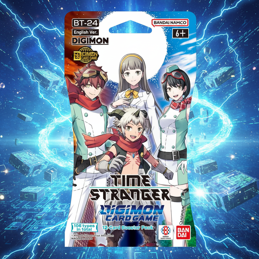 Digimon BT-24 A Time Stranger con sfondo anime