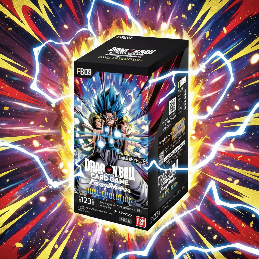 Dragon Ball Booster Box con sfondo anime