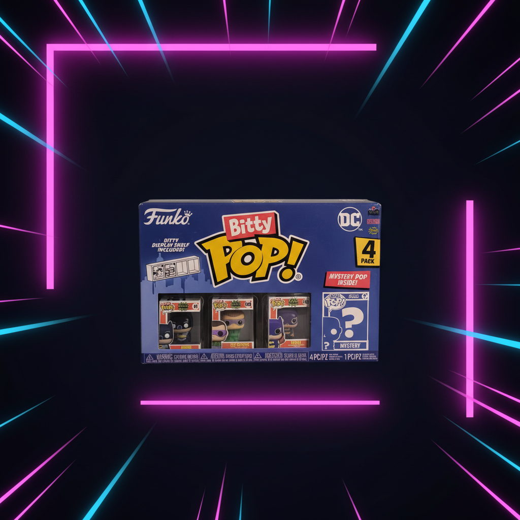 Funko Bitty Pop! 4-Pack – Mini Figure Originali con Mystery Pop! (DC / Disney / Marvel)