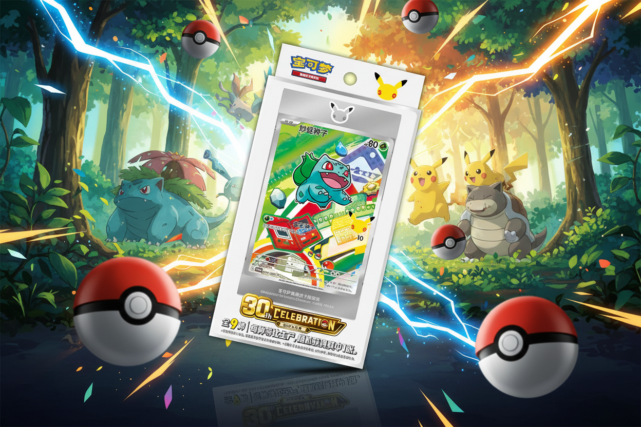 Pokémon 30th Celebration Chinese Card Pack - Anime Background