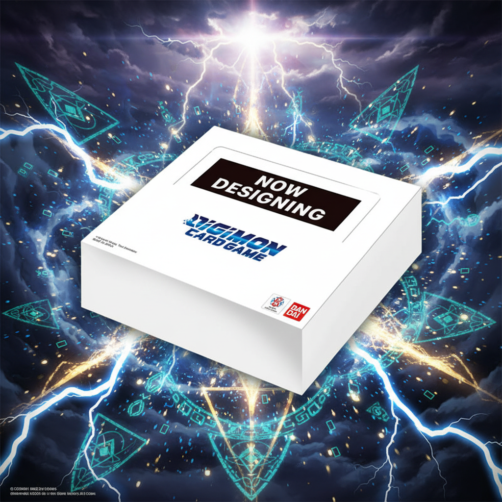 Booster Box Digimon Card Game EX12 Digital World Shambala con sfondo anime