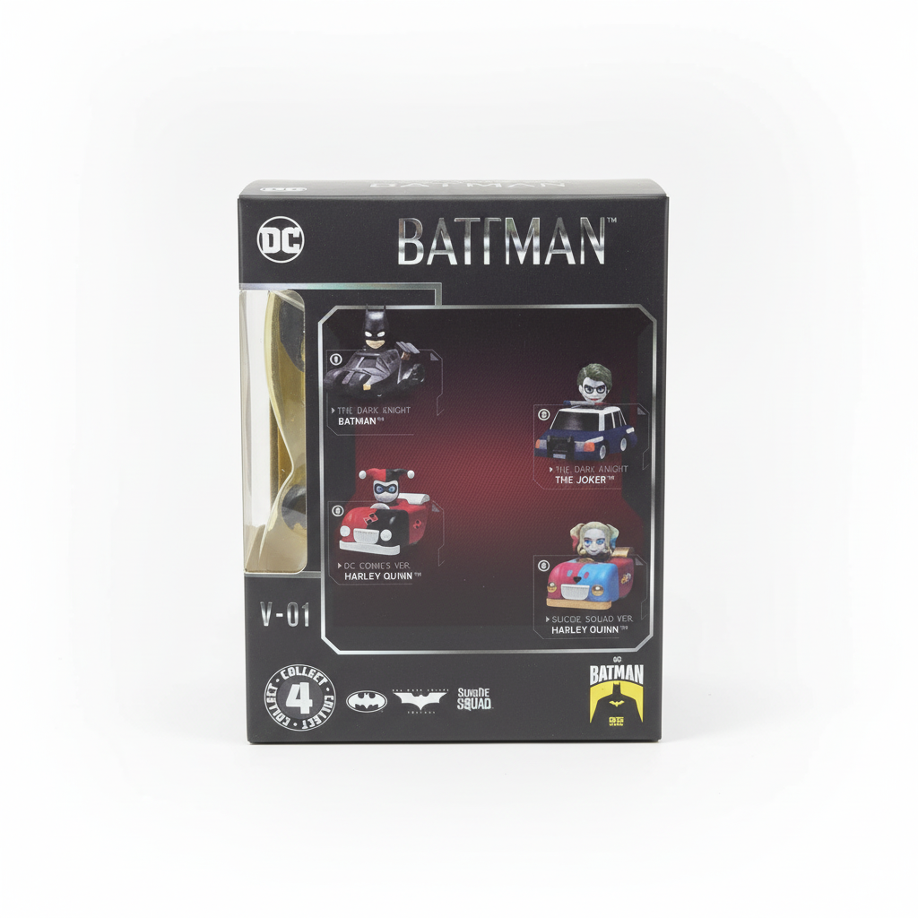 Batman Beast Kingdom Blind Box - Tutte le 4 varianti: Batman, Joker, Harley Quinn
