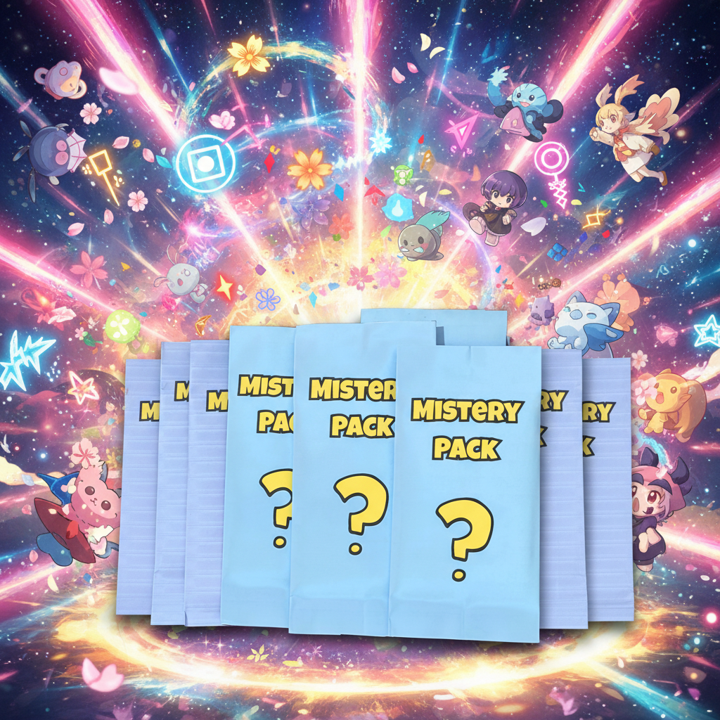 Mystery Pack Pokémon Fatto da RareMon - Carte Multilingua con Holo e Reverse