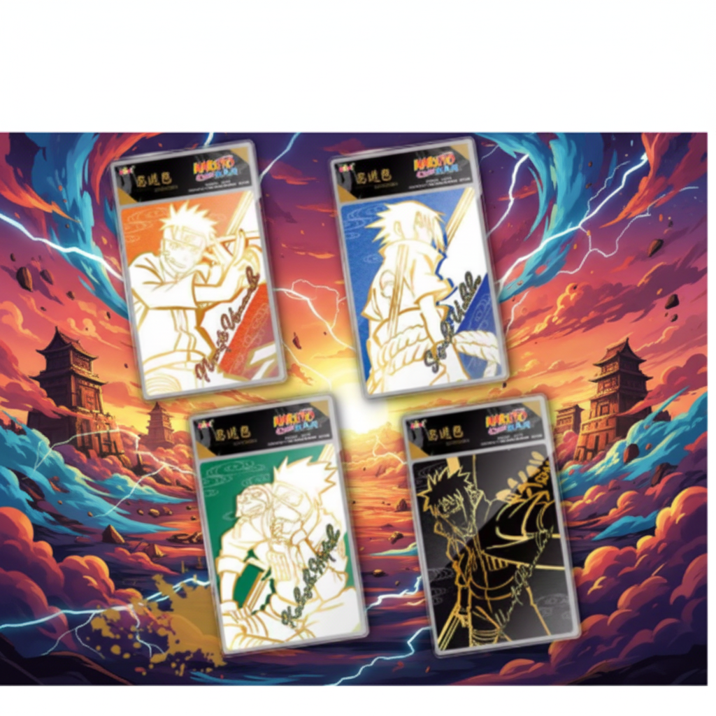 Naruto Card Sleeves colorati con sfondo anime