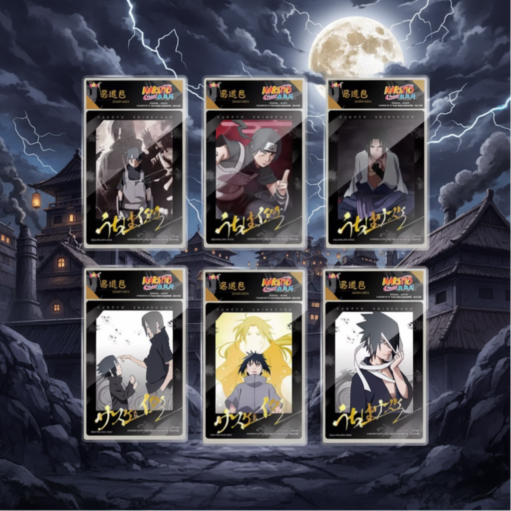 Naruto Card Sleeves dark con sfondo anime