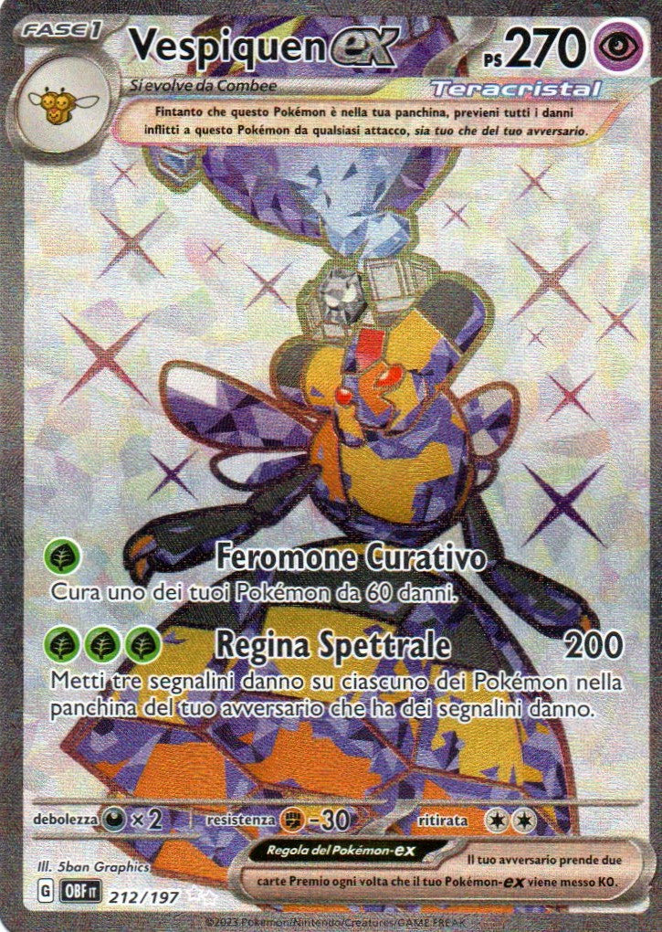 Vespiquen ex (OBF 212) Ossidiana Infuocata - RareMon