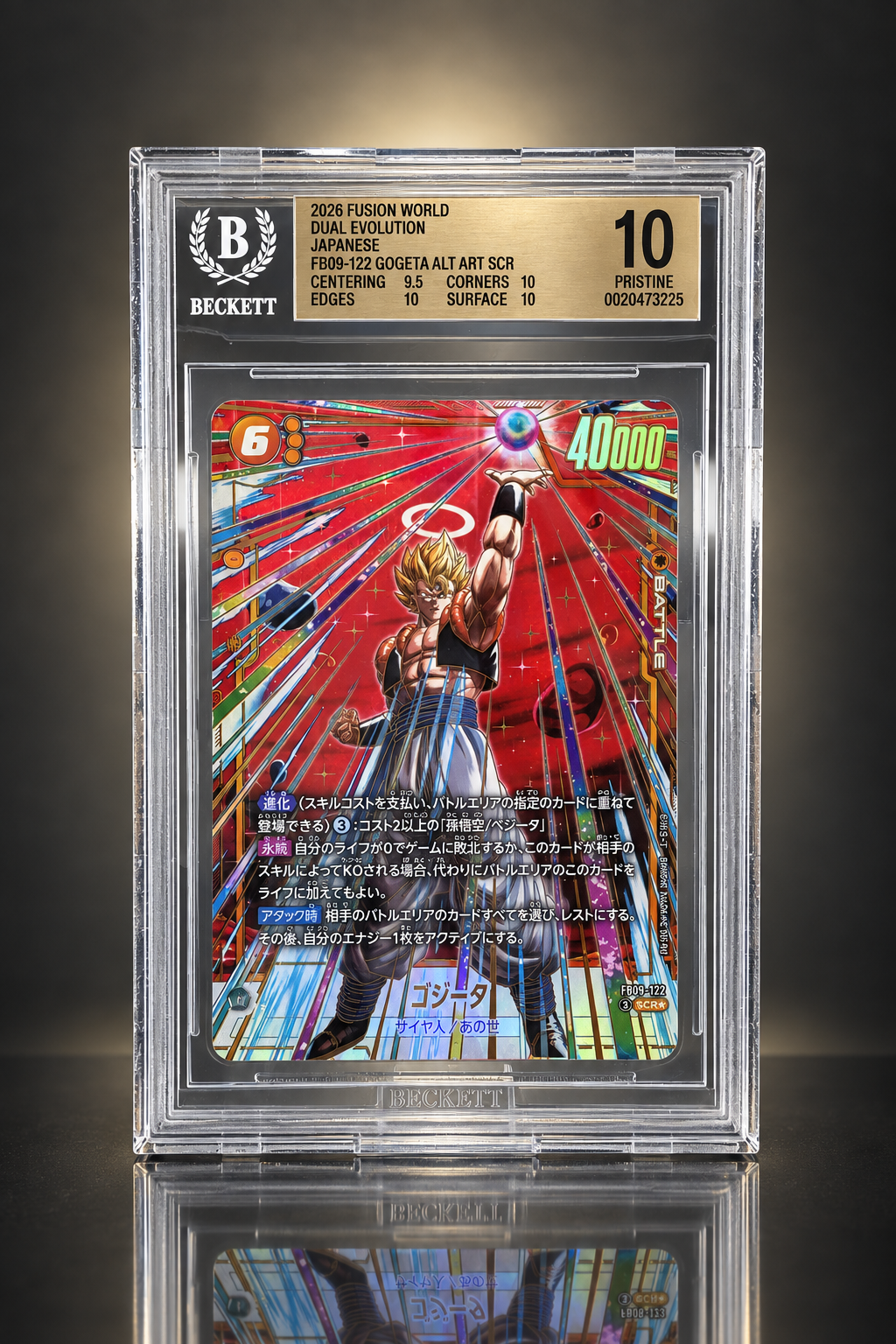 Retro carta BGS con sfondo titanio