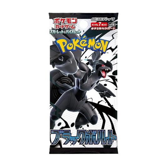 Bustina Singola Pokemon Scarlatto&Violetto 7 Carte Black Bolt japanese booster pack